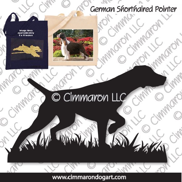 gsp005tote - German Shorthaired Pointer Field Tote Bag