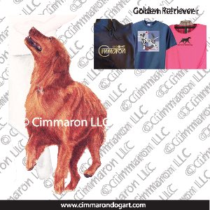 golden013t - Golden Retriever Heeling Custom Shirts
