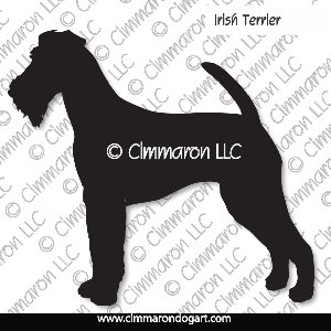 irter001d - Irish Terrier Decal