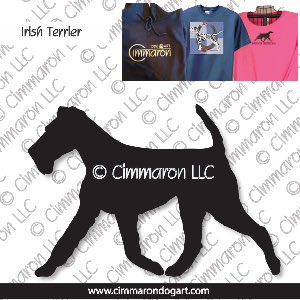 irter002t - Irish Terrier Gaiting Custom Shirts