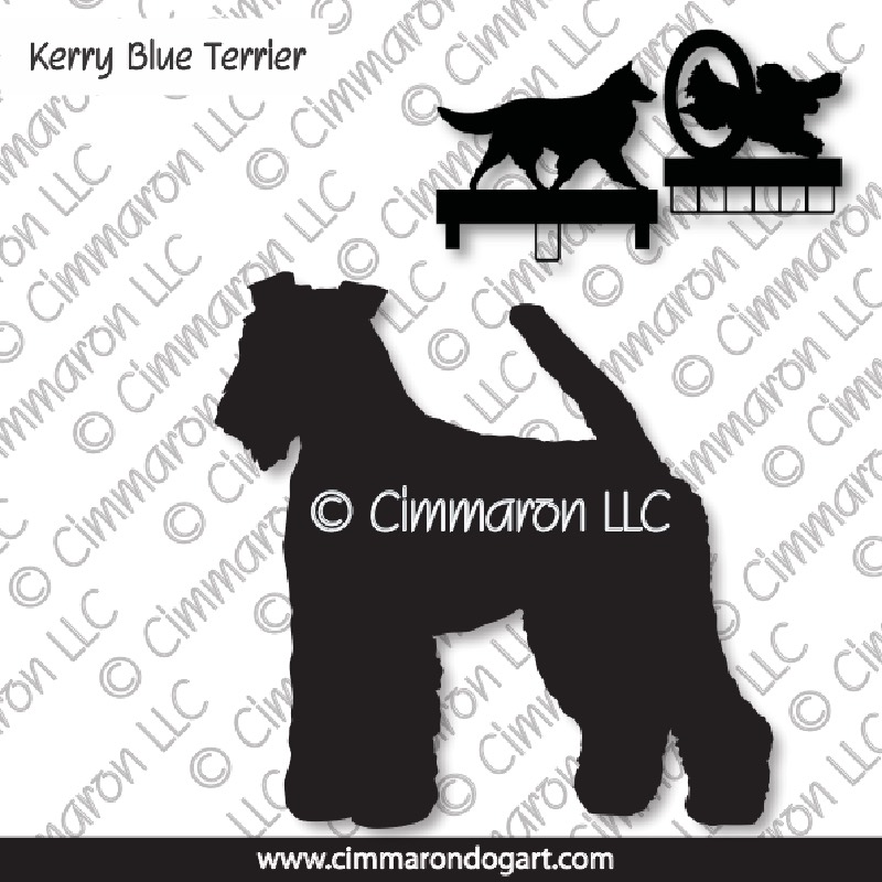 kerryblue001ls - Kerry Blue Terrier MACH Bars-Rosette Bars