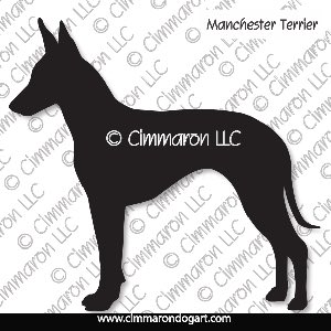 man-ter001d - Manchester Terrier Decal