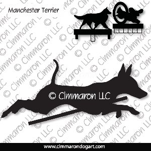man-ter004ls - Manchester Terrier Jumping MACH Bars-Rosette Bars