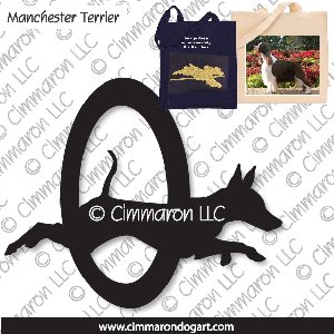 man-ter003tote - Manchester Terrier Agility Tote Bag