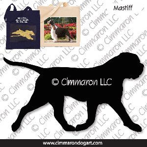 mastiff003tote - Mastiff Gaiting Tote Bag