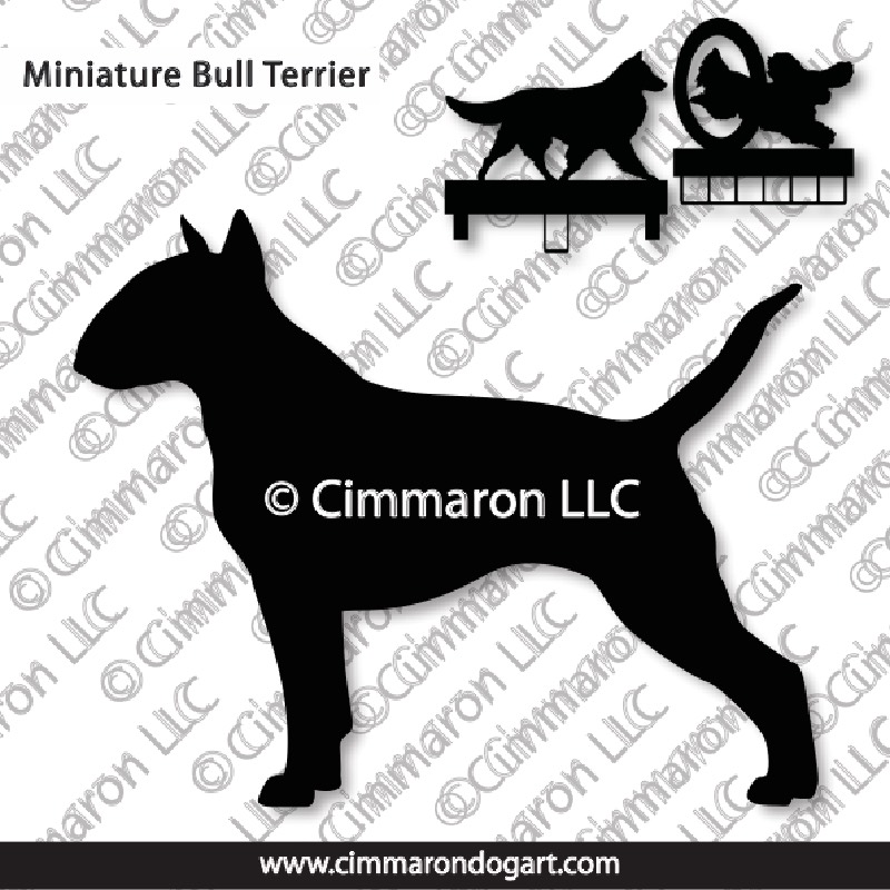 min-bull002ls - Miniature Bull Terrier Gaiting MACH Bars-Rosette Bars