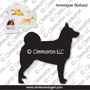 nor-buhund001n - Norwegian Buhund Note Cards