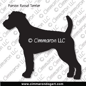 p-russell002d - Parson Russell Terrier Standing Decal