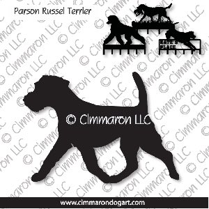 p-russell003h - Parson Russell Terrier Gaiting Leash Rack