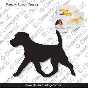 p-russell003n - Parson Russell Terrier Gaiting Note Cards