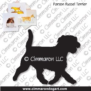 p-russell004n - Parson Russell Terrier Moving Note Cards