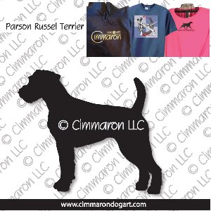 p-russell002t - Parson Russell Terrier Standing Custom Shirts