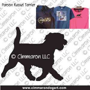 p-russell004t - Parson Russell Terrier Moving Custom Shirts