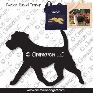 p-russell003tote - Parson Russell Terrier Gaiting Tote Bag