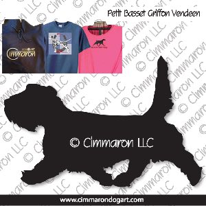 pbgv002t - Petit Basset Griffon Vendeen Gaiting Custom Shirts
