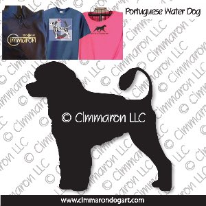 pwd001t - Portuguese Water Dog Custom Shirts
