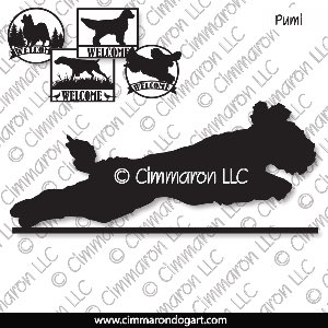 pumi007s - Pumi Jumping Silhouette House and Welcome Signs