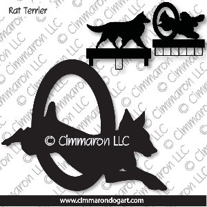 rat003ls - Rat Terrier Agility MACH Bars-Rosette Bars