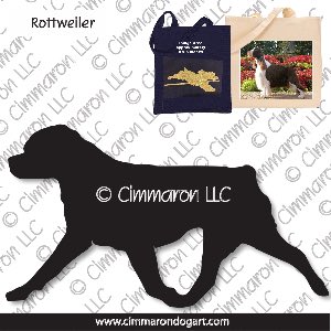 rot003tote - Rottweiler Gaiting Tote