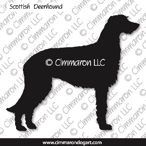 sdeer001d - Scottish Deerhound Decal