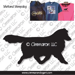 sheltie002t - Shetland Sheepdog Gaiting Custom Shirts