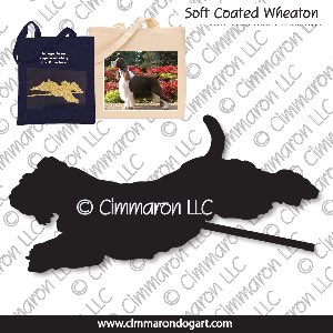 sc-wheaten005tote - Soft Coated Wheaten Terrier Jumping Tote Bag
