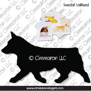 sw-vallbob002n - Swedish Vallhund Gaiting Note Cards