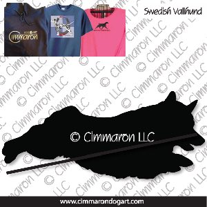 sw-vallbob004t - Swedish Vallhund Bob Jumping Custom Shirts