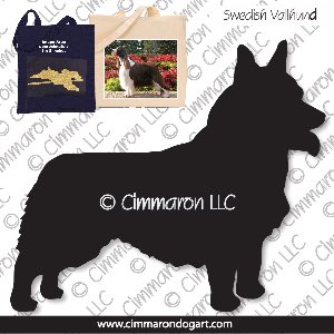 sw-vall005tote - Swedish Vallhund Bob Tailed Tote Bag
