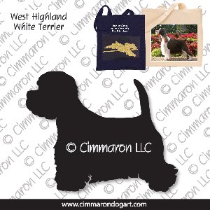 westhighland001tote - West Highland White Terrier Tote Bag
