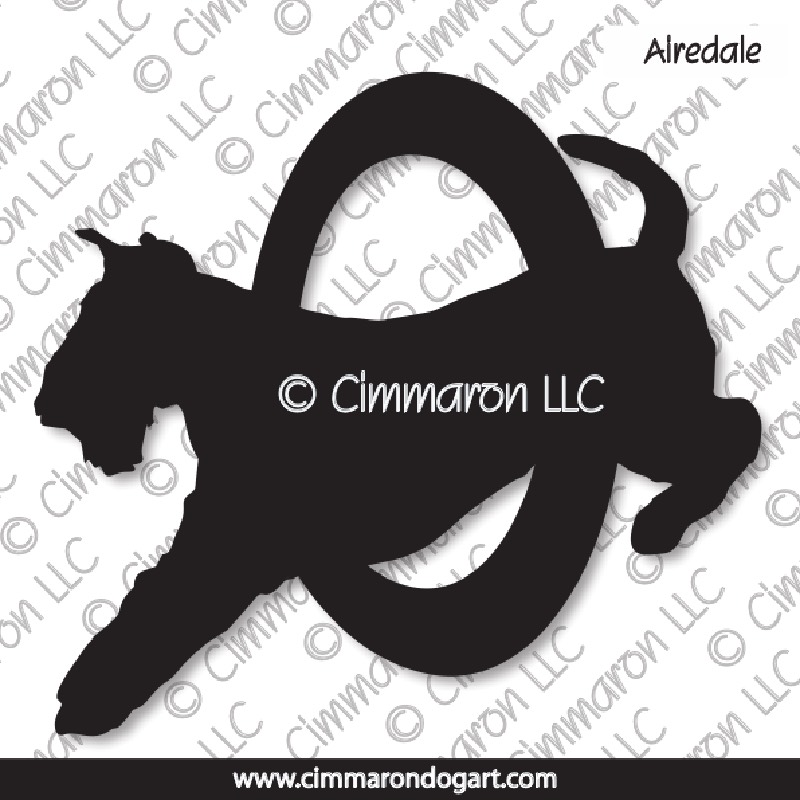 Airedale Agility Silhouette 003