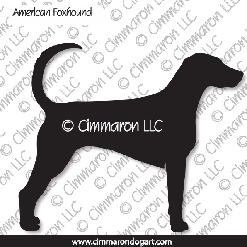 American Foxhound Silhouette 001