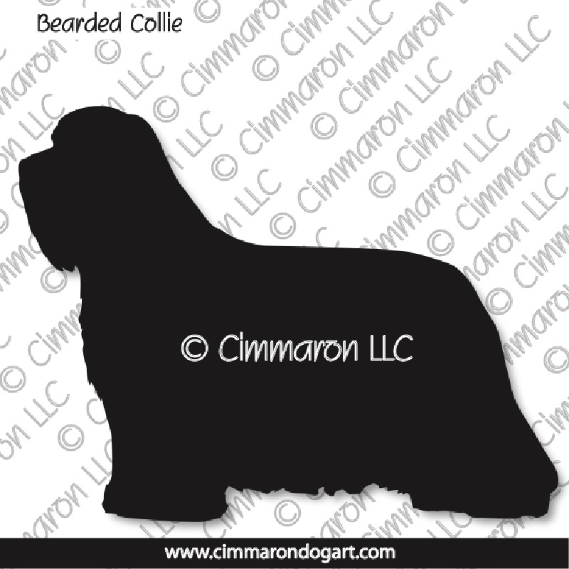 Bearded Collie Silhouette 001