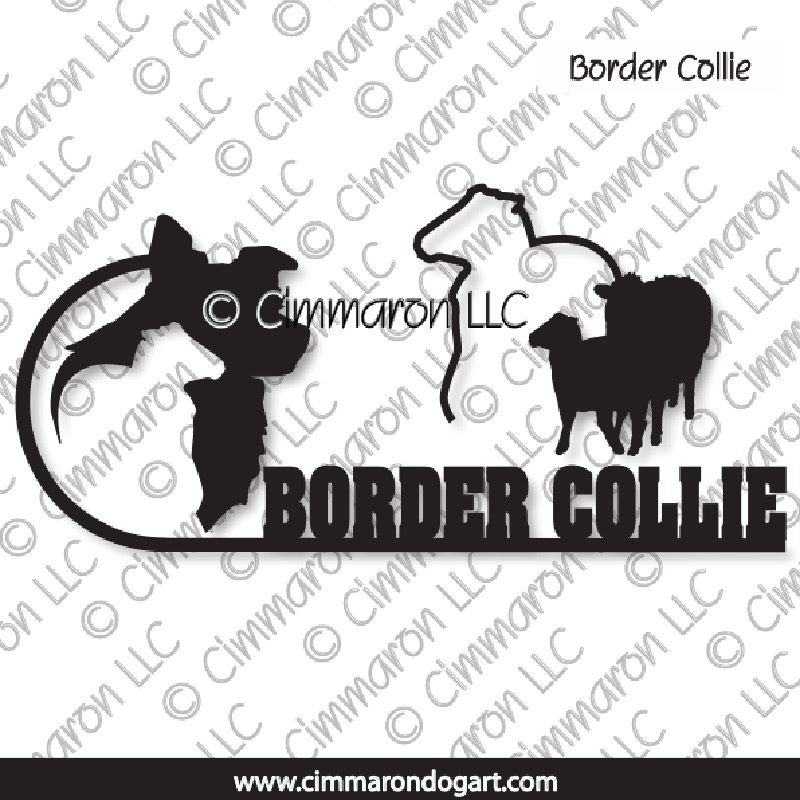 Border Collie and Staff w/ Text 011