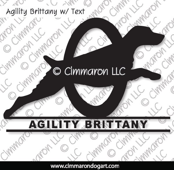 Brittany Agility Solid Text 008