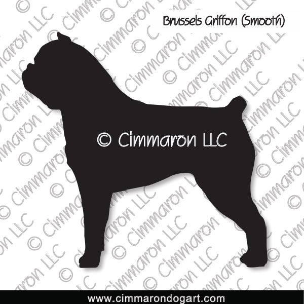 Brussels Griffon Smooth Silhouette 005