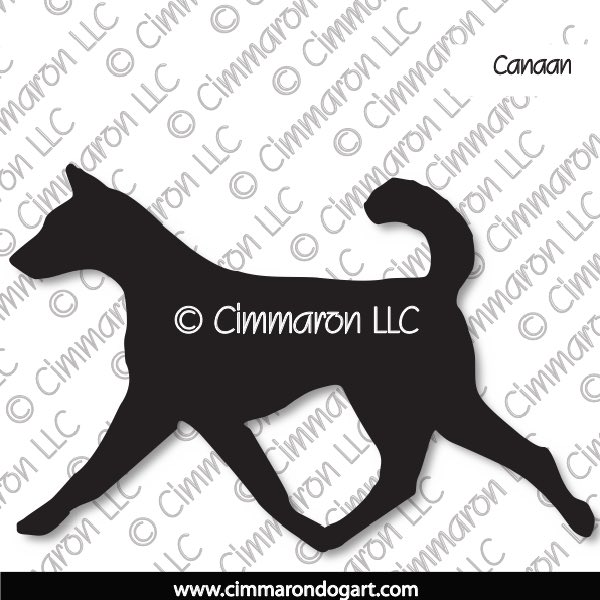 Canaan Dog Gaiting Silhouette 003