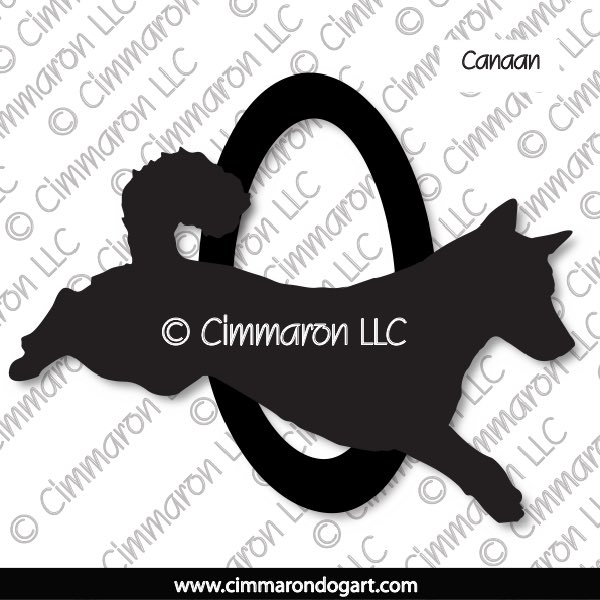 Canaan Dog Agility Silhouette 004