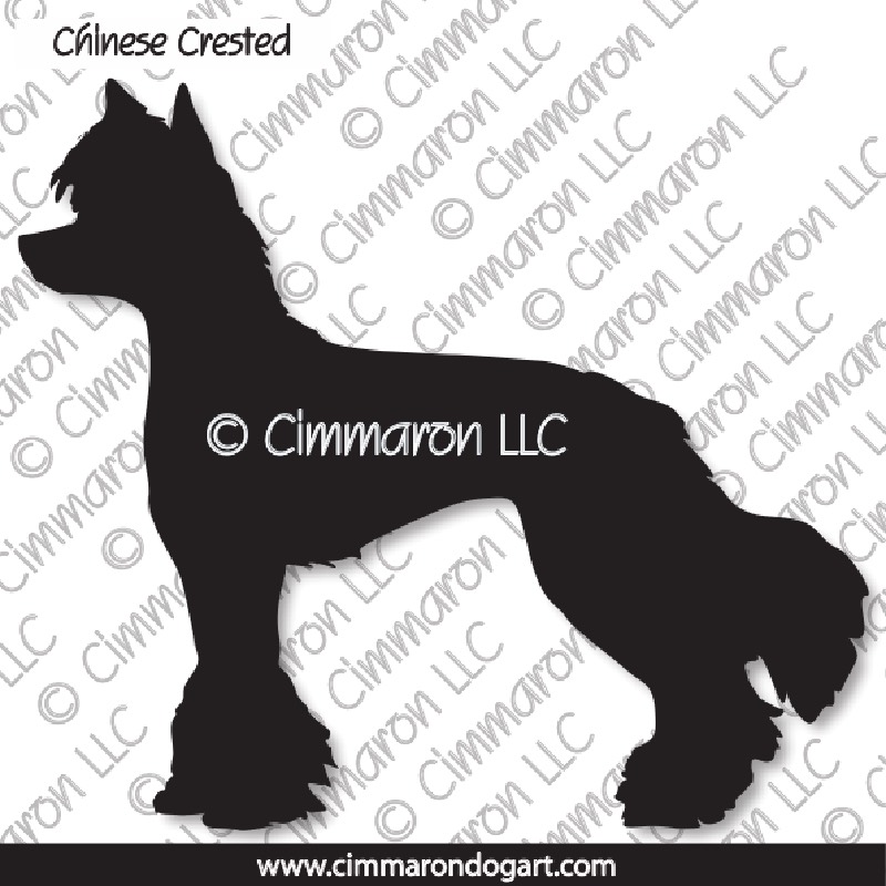 Chinese Crested Silhouette 001