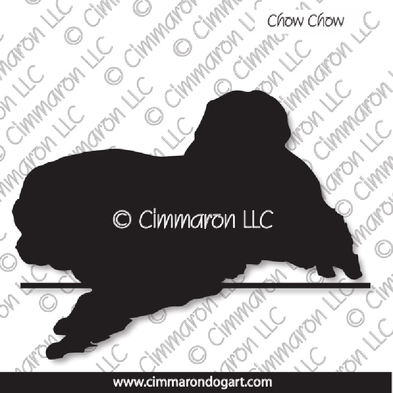 Chow Chow Jumping Silhouette 004