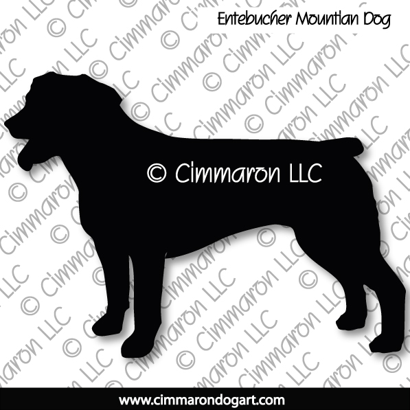 Entlebucher Mountain Dog Bob Tail Silhouette 001