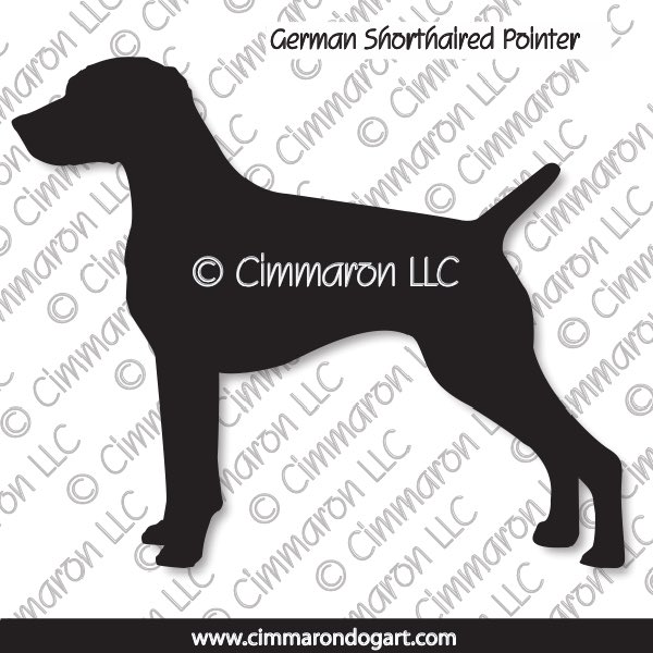 German Shorthaired Pointer Silhouette 001