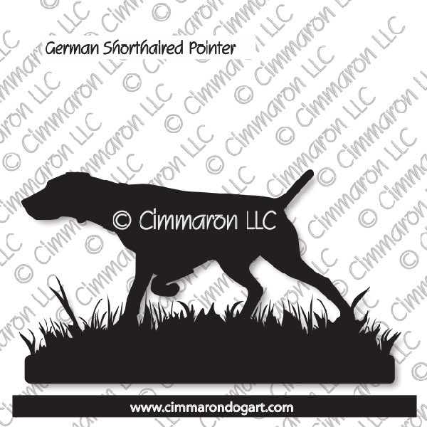German Shorthaired Pointer Pointing Silhouette 006