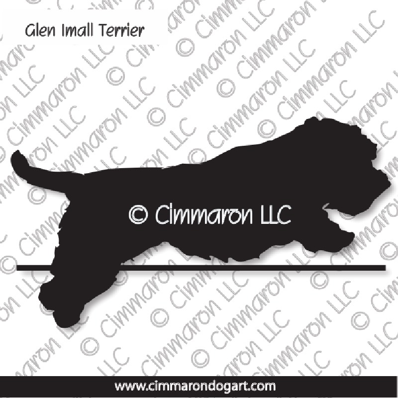 Glen of Imaal Terrier Jumping Silhouette 004