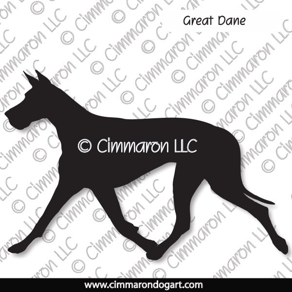 Great Dane Moving Silhouette 003