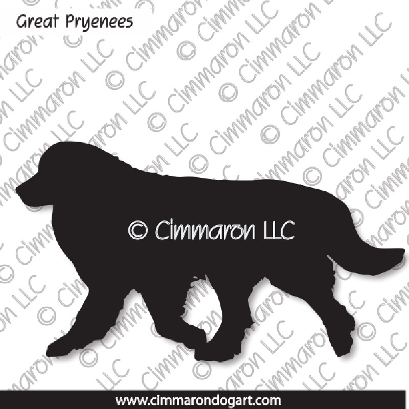 Great Pyrenees Gating Silhouette 002