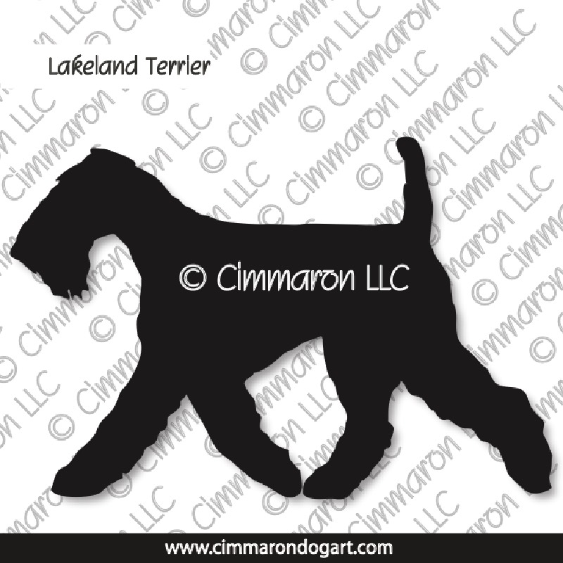 Lakeland Terrier Gaiting Silhouette 002
