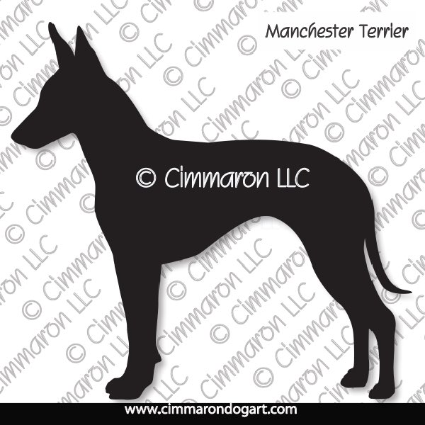 Manchester Terrier (Standard) Silhouette 001