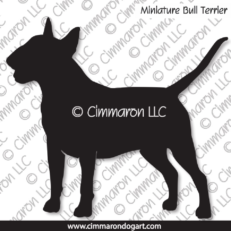 Miniature Bull Terrier Silhouette 001