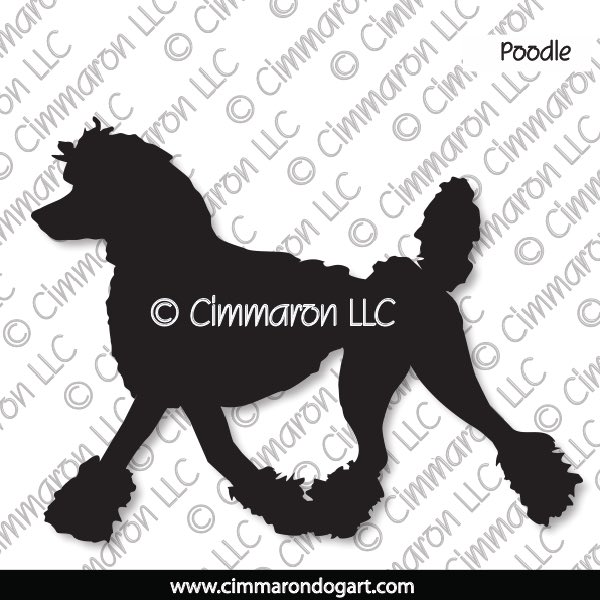 Poodle Corded Gaiting Silhouette 011